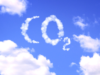 CO2 written by clouds in the sky