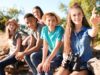 group of school children