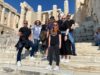 Fam Trip Greece group photo in front of Acropolis