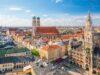 Munich Skyline With Marienplatz Town Hall In Germany