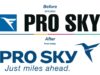 New and old PRO SKY logo